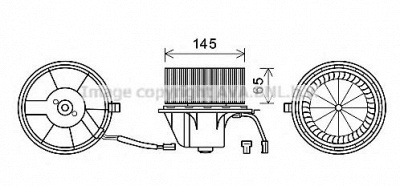 AVA QUALITY COOLING ai8375 -  Электродвигатель, вентиляция салона